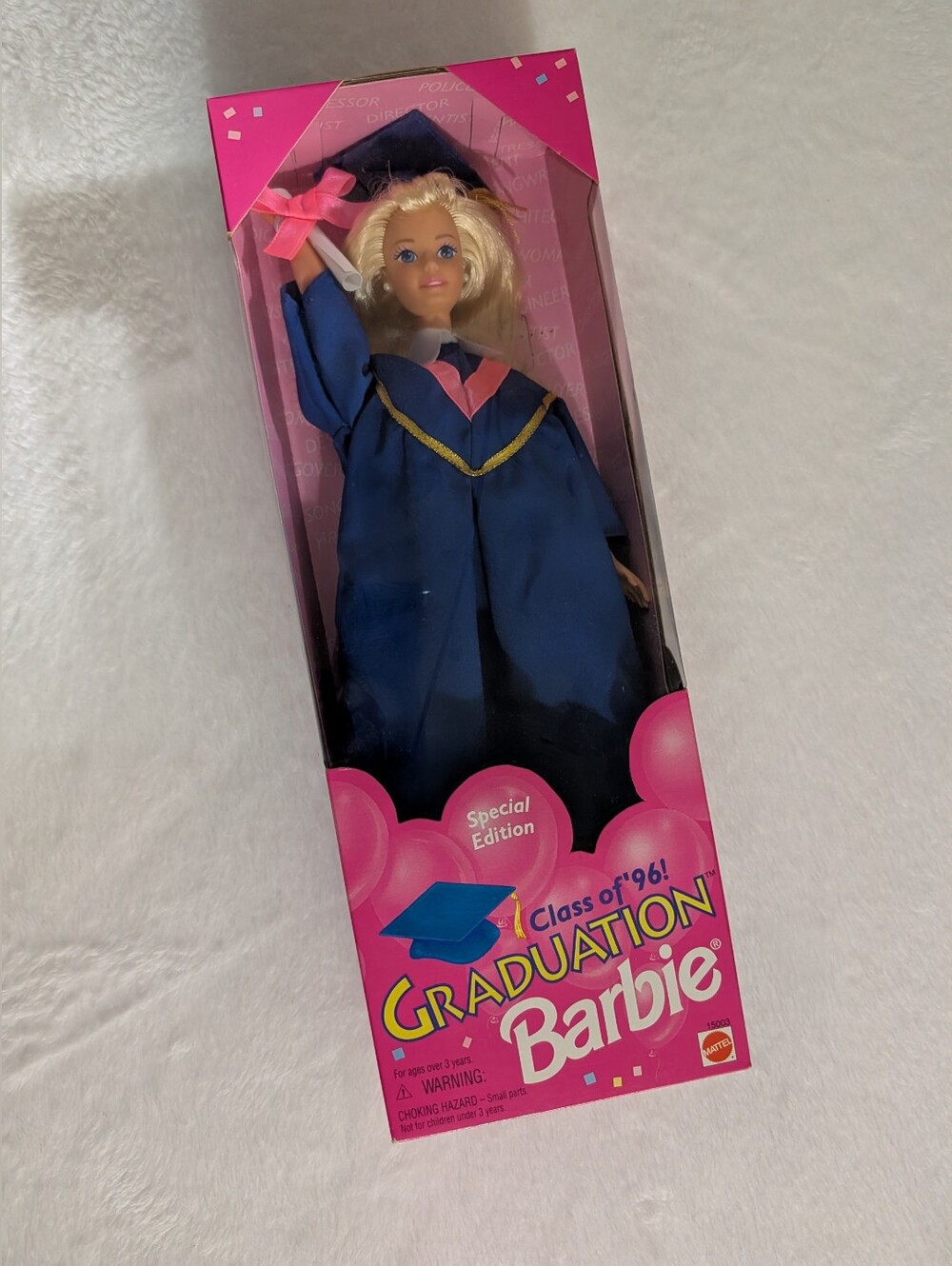 1995 Vintage Barbie Doll, Class Of 1996 Graduation Barbie, Unopened Box